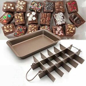 Non-Stick Brownie Baking Pan with Divider